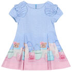 Girls Blue & Pink Bag Dress, 1, hi-res